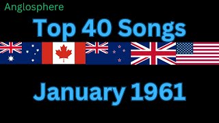 Anglosphere Top 40 January 1961 [upl. by Rombert]