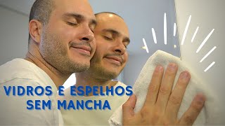 COMO LIMPAR VIDROS E ESPELHOS PARA NÃO FICAR MANCHADO [upl. by Micheline]