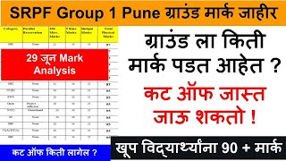 SRPF ground Mark Details  srpf gat 1 pune merit list  srpf gat 1 pune merit list 2023 [upl. by Atiseret]