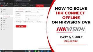 How To Solve HIKVISION OFFLINE Issue  Hikvision OFFLINE to ONLINE [upl. by Breanne]