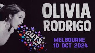 Olivia Rodrigo  Guts World Tour  Melbourne 10 Oct 2024 [upl. by Eissoj18]