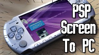 PSP Homebrew Stream Your Screen To Your PC  UVC Plugin 2022 [upl. by Elrebmik18]