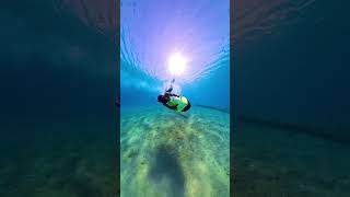 UnderwaterPlaytime A Fun Dive into Shallow Ocean Waters with a Jet Ski 🌊🏄‍♂️ [upl. by Ojoj]