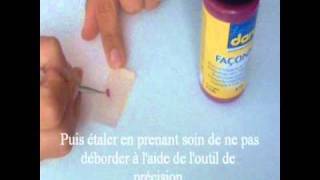 Utilisation dun moule 3d nail avec la peinture façonnable Darwiwmv [upl. by Noyad939]