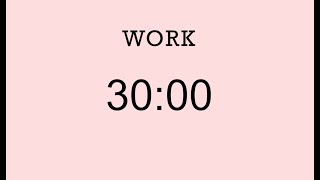 30 min pink timer  Productivity Timer [upl. by Bland]