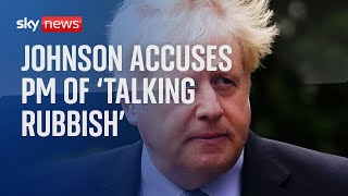 Boris Johnson says Rishi Sunak is talking rubbish [upl. by Kennan476]