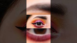 Purple glitter eye look  Purple glitter eyeshadow tutorial  eye makeup tutorial purple eyeshadow [upl. by Aliuqaj987]