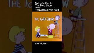 Snoopy as Tennessee Ernie Ford  Peanuts Intro  The Ford Show  Jun 29 1961 [upl. by Alimaj826]