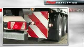 Fliegl Trailer News Baustahlmattentrailer mit Vario Rungensystem [upl. by Whalen448]