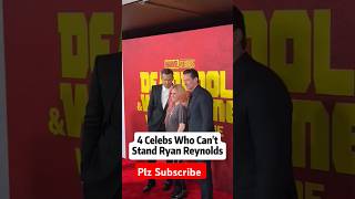 4 Celebs Who cant stand Ryan Reynolds celebrity hollywood trending reynolds [upl. by Ianteen]