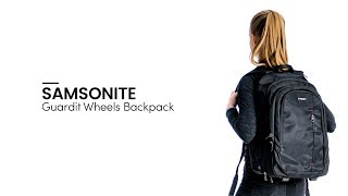 Samsonite Guardit Laptop Backpack Wheels  Bagageonline [upl. by Wei]