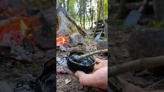 Making Glue İn Nature 🌲 bushcraft survival diy woodworking nature outdoorsurvival camping [upl. by Rosemari742]