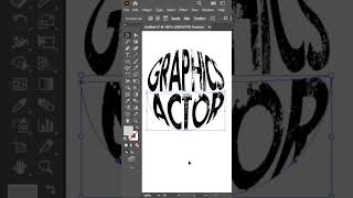 40K views How To Make Text Effects Adobeillustrator tutorials Youtubeshorts GraphicsActor [upl. by Ladonna]