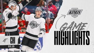 LA Kings explode for 5 GOALS in rout of Chicago Blackhawks  Game Highlights [upl. by Dewitt]