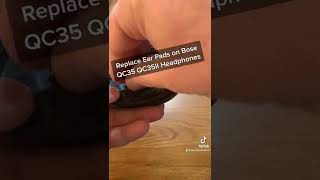 Replace ear pads on Bose QC35 Headphones righttorepair boseheadphones howto diy [upl. by Marlo210]