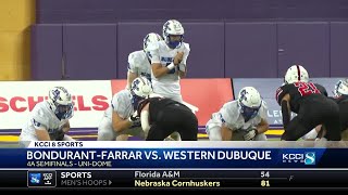 BondurantFarrar loses in 4A semifinal vs Western Dubuque [upl. by Rehpotsrhc]