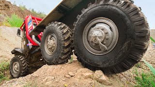 Massive 6x6 Truck Climbing Hill at Full Throttle [upl. by Eimor]