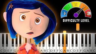 Exploration  Coraline  MEDIUM HARD Piano Tutorial  Sheet Music [upl. by Court193]