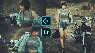 Free XMP Preset file  MOODY COLOR effect in Photoshop amp Lightroom  BIKE LOVER2 [upl. by Akiehs]