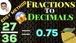 Fractions To Decimals Part 2  11plus  gcse  lessonade [upl. by Ayihsa]