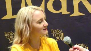 Interview with Evanna Lynch  Luna Lovegood in Harry Potter films  at Leakycon [upl. by Whitebook243]