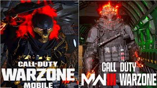 Nolan Tier 100 Ultra Skin Warzone Mobile VS Warzone Comparison [upl. by Corbie]