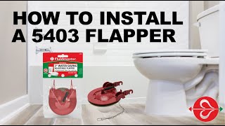 Fix A Running Toilet with 3inch Fluidmaster 5403 Flapper for Am Standard Kohler Toto toilets [upl. by Nissie421]