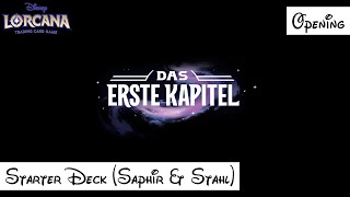 Disney Lorcana Opening  Das erste Kapitel Starter Deck Saphir amp Stahl [upl. by Riamu]