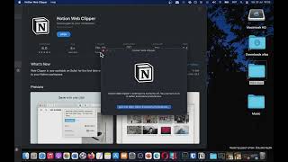 Notion Web Clipper Safari Extension App for macbook MAC Basic Overview  Mac App Store [upl. by Pascasia]