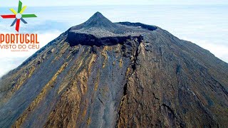 Pico Mountain aerial 🌋 highest mountain in Portugal  Azores  4K Ultra HD [upl. by Eahc]