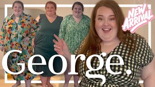 NEW IN AT GEORGE ASDA  plus size fashion try on haul  2024 [upl. by Earahc703]