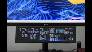 AIDA64 SensorPanel mit ultra breitem LCD Bildschirm deutsch [upl. by Jola]