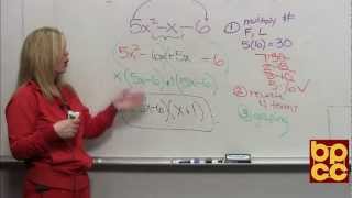 Math 099 Module 72  Factoring Trinomial Expressions [upl. by Cristiano100]