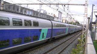 1 train TGV Carmillon 45516 trains ter3 trains TGV [upl. by Micki]