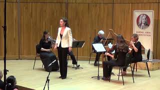 Lindsay Metzger mezzosoprano singing from Ariodante in the 2018 Handel Aria Competition [upl. by Nosyarg]