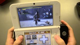 Play Monster Hunter 3 Ultimate with Circle Pad Pro LR Lagombi Hunt [upl. by Warwick]