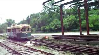 Ride the streetcars at the Old Streetcar Museum in Baltimore [upl. by Dnarb]