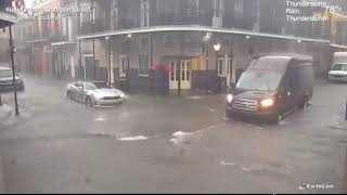 PreHurricane Barry Flooding Timelapse from Webcam in New Orleans 710 [upl. by Ranjiv]