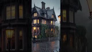 Victorian London Rainy Day shorts shortsfeed cozyrainambience asmr relax rain whitenoise [upl. by Killoran99]