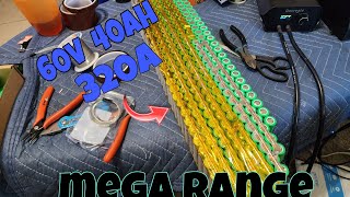 60v 40ah mega range battery DIY build [upl. by Maleeny]