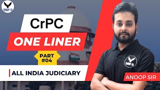 CrPC  Code of Criminal Procedure  Complete Crpc One liner Part 4  Anoop Upadhyay  Target 20 [upl. by Candis]