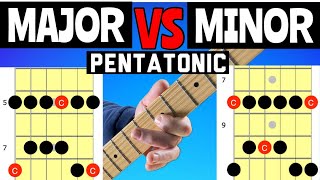 HOW TO USE The Major And Minor Pentatonic Scales Guitar [upl. by Zednanreh75]