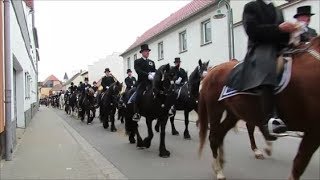 Ralbitzer Osterreiter in Wittichenau 2018 Rückweg [upl. by Uriisa]