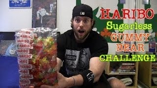 Haribo Sugarless Gummy Bear Challenge Warning Intestinal Exorcism Guaranteed [upl. by Eenttirb758]