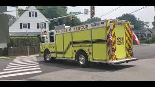 Narberth Ambulance 1087 and Penn Wynne Fire Co Rescue 21 responding 62922 [upl. by Enecnarf]