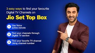 3 Easy Ways to find your Favourite Digital TV Channels on Jio Set Top Box JioFiber [upl. by Mehs]