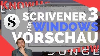 Scrivener 3 Windows  Ein erster Einblick VORSCHAU [upl. by Chase]