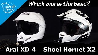 What is an ADV helmet Arai XD 4 vs Shoei Hornet X2 [upl. by Arlen]