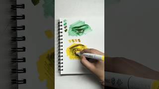 Drawing eye using alcohol markers markers art sketching [upl. by O'Driscoll]