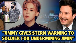 PROVOKED😡Jimmy Fallon Gives A Stern Warning To senior Soldier Who Underestimated Jimin [upl. by Selij713]